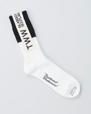 COTTON BI-COLOR SOCKS 25-27 詳細画像 オフホワイト×ブラック 11
