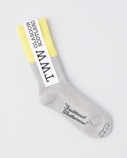COTTON BI-COLOR SOCKS 25-27 詳細画像 グレー×イエロー 11