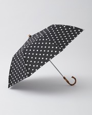 FOLDING UMBRELLA BAMBOO 詳細画像 ブラック ビッグ ドット 1