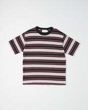 COTTON BORDER KNIT T-SHIRT 詳細画像 ブラックマルチ 11