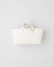 【×foot the coacher】LEATHER TOTE 詳細画像 アイボリー 1
