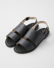 【foot the coacher】BACK BELT SANDALS 詳細画像 ブラック 1