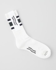 WAVE LOGO LINE SOCKS GTS 詳細画像 オフホワイト×グリーン×ネイビー 11