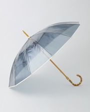 CLEAR UMBRELLA BAMBOO 詳細画像 ブルーグレー×オフホワイト 1