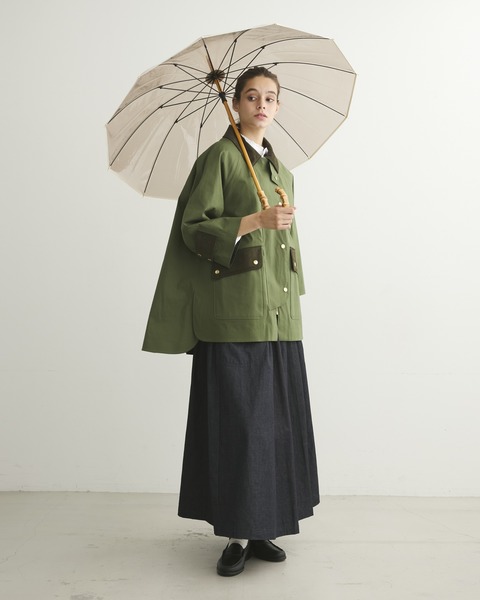 CLEAR UMBRELLA BAMBOO