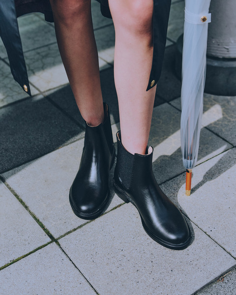 SIDE GORE RAIN BOOTS サイド ゴア レイン ブーツ｜ブラック｜Goods