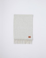 CASHMERE MUFFLER 詳細画像 ライトグレー×ホワイト 11