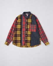 REGULAR SHIRTS SLICE CUT OFF 詳細画像 レッド×マスタード×インディゴ 1
