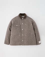 【UNION WEAR】UNIONCOVER 201(HEAT TWEED) 詳細画像 ブラウンオートミール×セージ 1