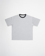 RINGER POCKET TEE SHORT SLEEVE 詳細画像 トップグレー×ブラック 11