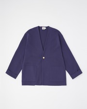 RIB 2PATCH POCKET NOCOLLAR JACKET 詳細画像 パンジー 1