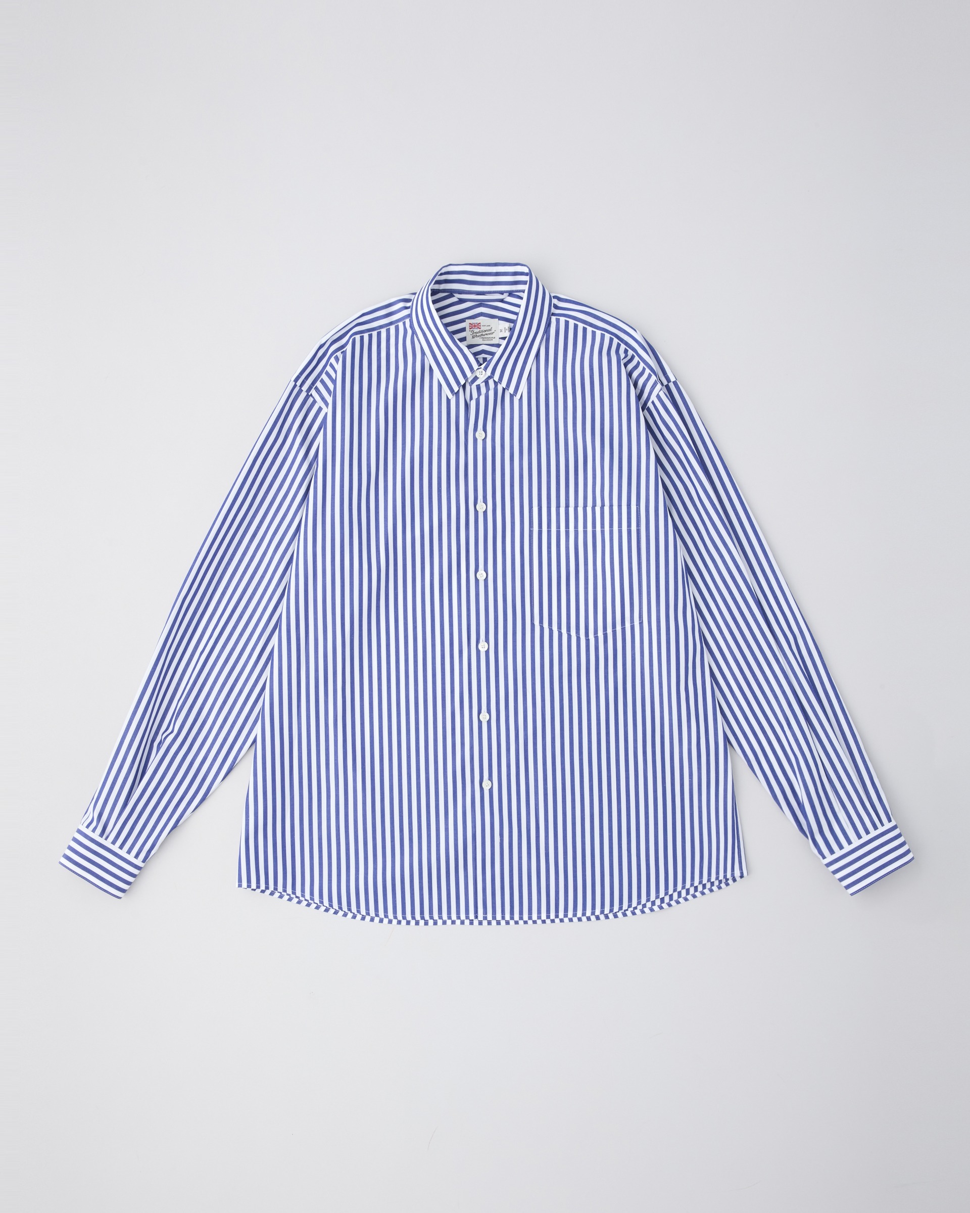 REGULAR SHIRT レギュラーシャツ｜ブルービッグストライプ｜メンズ