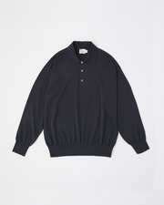 POLO COLLAR PULLOVER  LONG-SLEEVE 詳細画像 ネイビー 1
