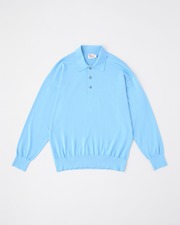 POLO COLLAR PULLOVER  LONG-SLEEVE 詳細画像 サックス 1