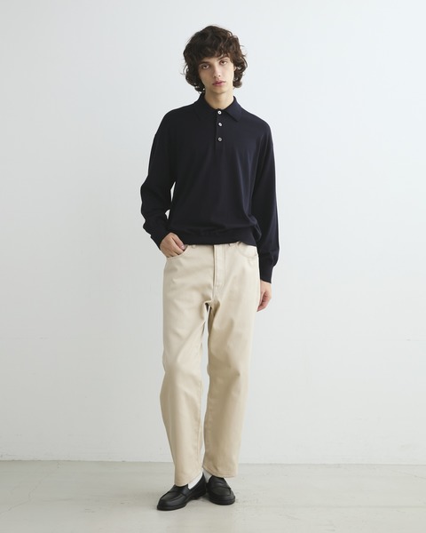 POLO COLLAR PULLOVER  LONG-SLEEVE