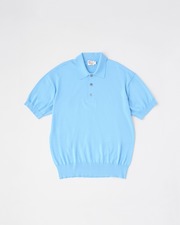 POLO COLLAR PULLOVER SHORT-SLEEVE 詳細画像 サックス 1