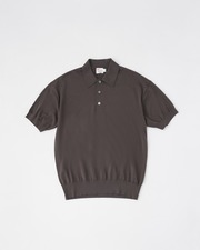 POLO COLLAR PULLOVER SHORT-SLEEVE 詳細画像 ブラウン 1