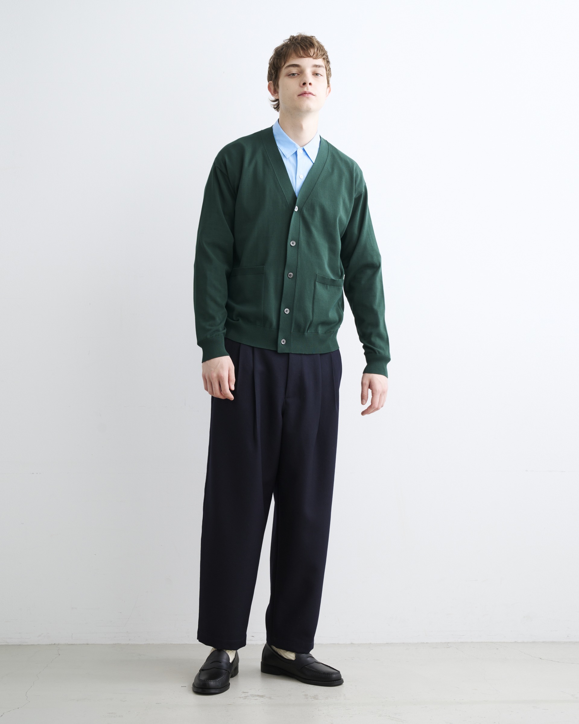 CARDIGAN カーディガン|グリーン|メンズ|ニット|Traditional