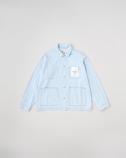 【UNIONWEAR】WORK JACKET 002D 詳細画像 アイス ウォッシュ ブルー(金茶ステッチ) 1