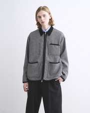 WORK JACKET 002 ZIP 詳細画像 ブラック シェパード チェック 1