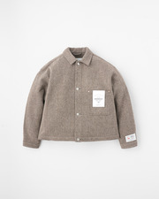 WORK JACKET 001  詳細画像 ブラウン オートミール&times;チョコ 11