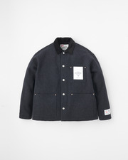 WORK JACKET 002  詳細画像 ダーク グレー ヘリンボーン&times;ブラック 1