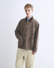 WORK JACKET 002  詳細画像 ブラウン オートミール&times;チョコ 1
