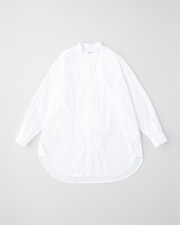 BIG TUCK UP NO COLLAR PIN TUCK SHIRT 詳細画像 ホワイト 1