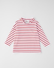 BMB SHIRT LONG MOCK NECK 詳細画像 ホワイト×レッド 1