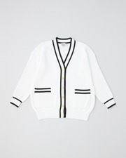 HALF CARDIGAN 詳細画像 オフホワイト×ブラック 1