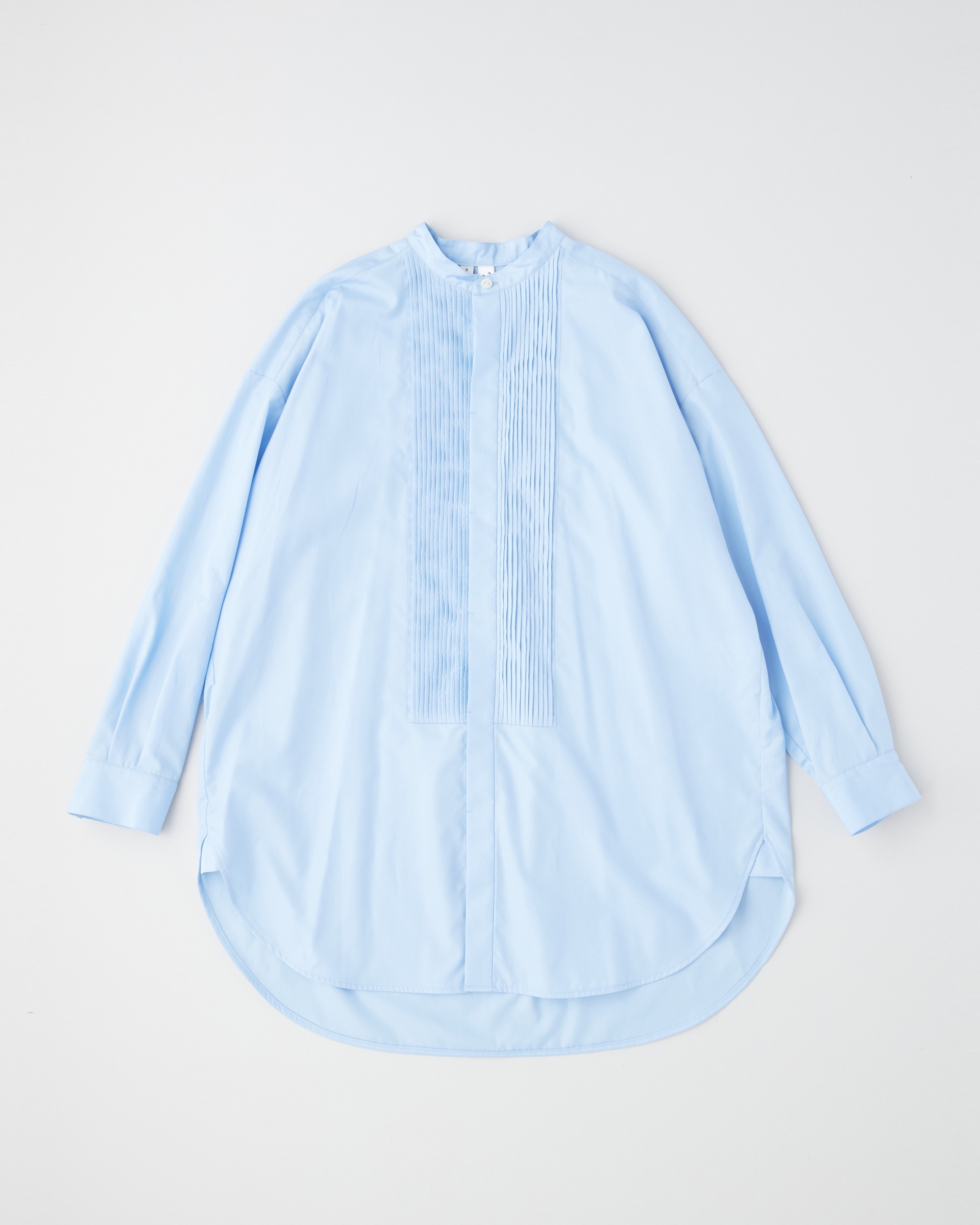 BIG TUCK UP NO COLLAR PIN TUCK SHIRT ビッグ タックアップ ノー 