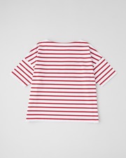 BMB SHIRT LONG SHORT SLEEVE 詳細画像 ホワイト×レッド 11