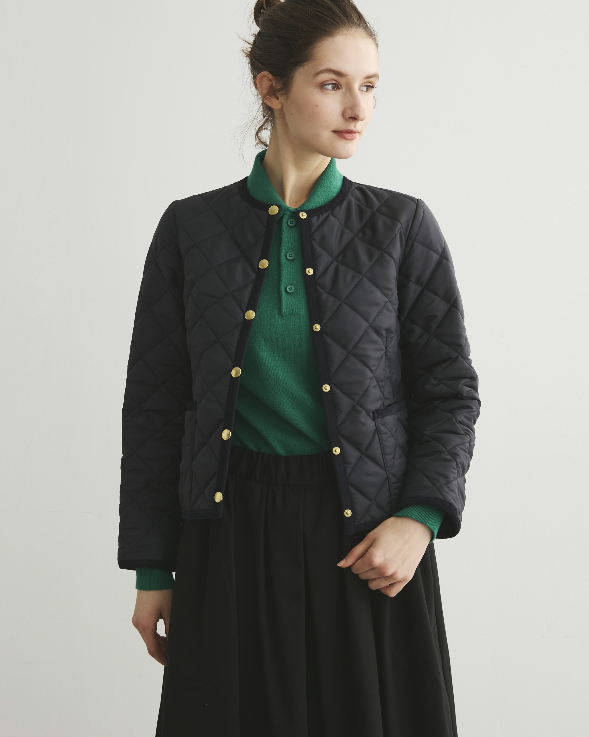 ARKLEY アークリー｜ブラック×ブラック｜ウィメンズ｜キルティングアウター｜Traditional Weatherwear（トラディショナル  ウェザーウェア） 公式通販オンラインストア