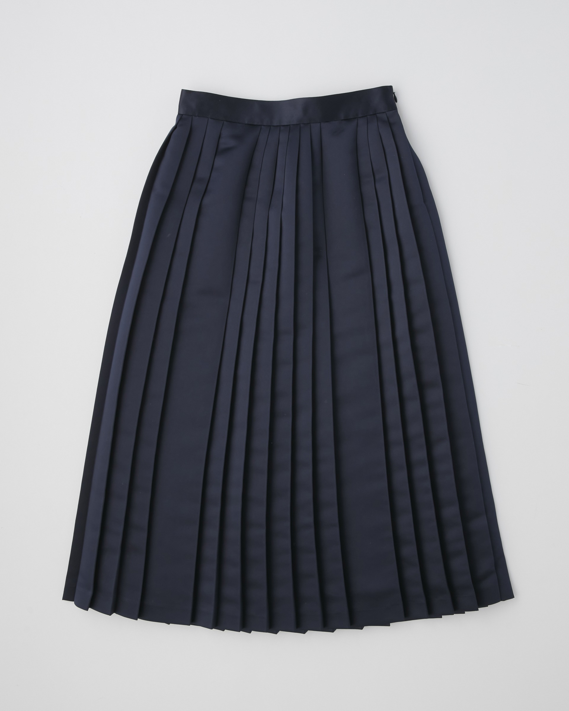 PLEATS LONG SKIRT プリーツロングスカート｜ネイビー｜ウィメンズ ...