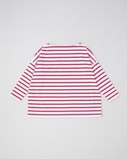 BMB SHIRT LONG WITH BUTTON 詳細画像 ホワイト×レッド 11