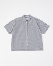 WIDE SHIRT SHORT SLEEVE 詳細画像 ホワイト×ブラック 11