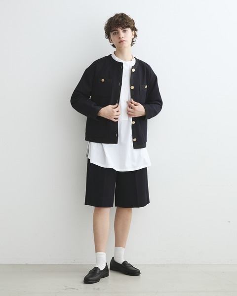 4POCKET NO COLLAR JACKET