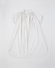 GATHERD CAFTAN LONG SHORT-SLEEVED ONEPIECE 詳細画像 マッシュルーム 11