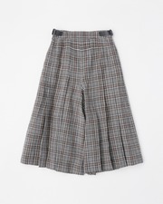 SIDE BELT PLEATS CULOTTES 詳細画像 ブラックチェック 1