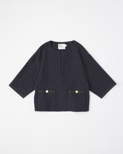 SLIT NECK PULL OVER SHIRT 詳細画像 ネイビー 1