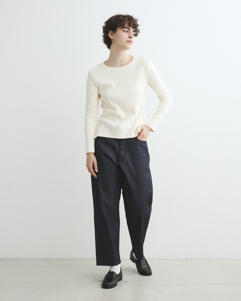 BUCK BUTTON CREW NECK PULLOVER