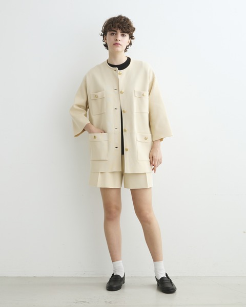 RIB NO COLLAR JACKET