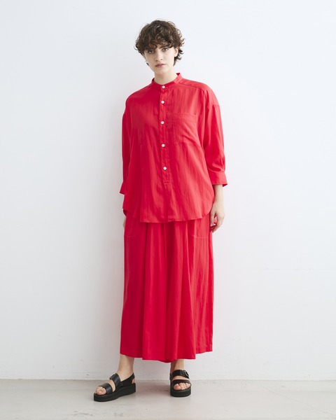 GATHERED VOLUME CULOTTE PANTS
