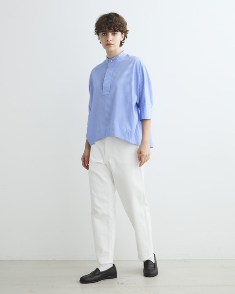 FLY FRONT PULLOVER SHIRT SHORT SLEEVE