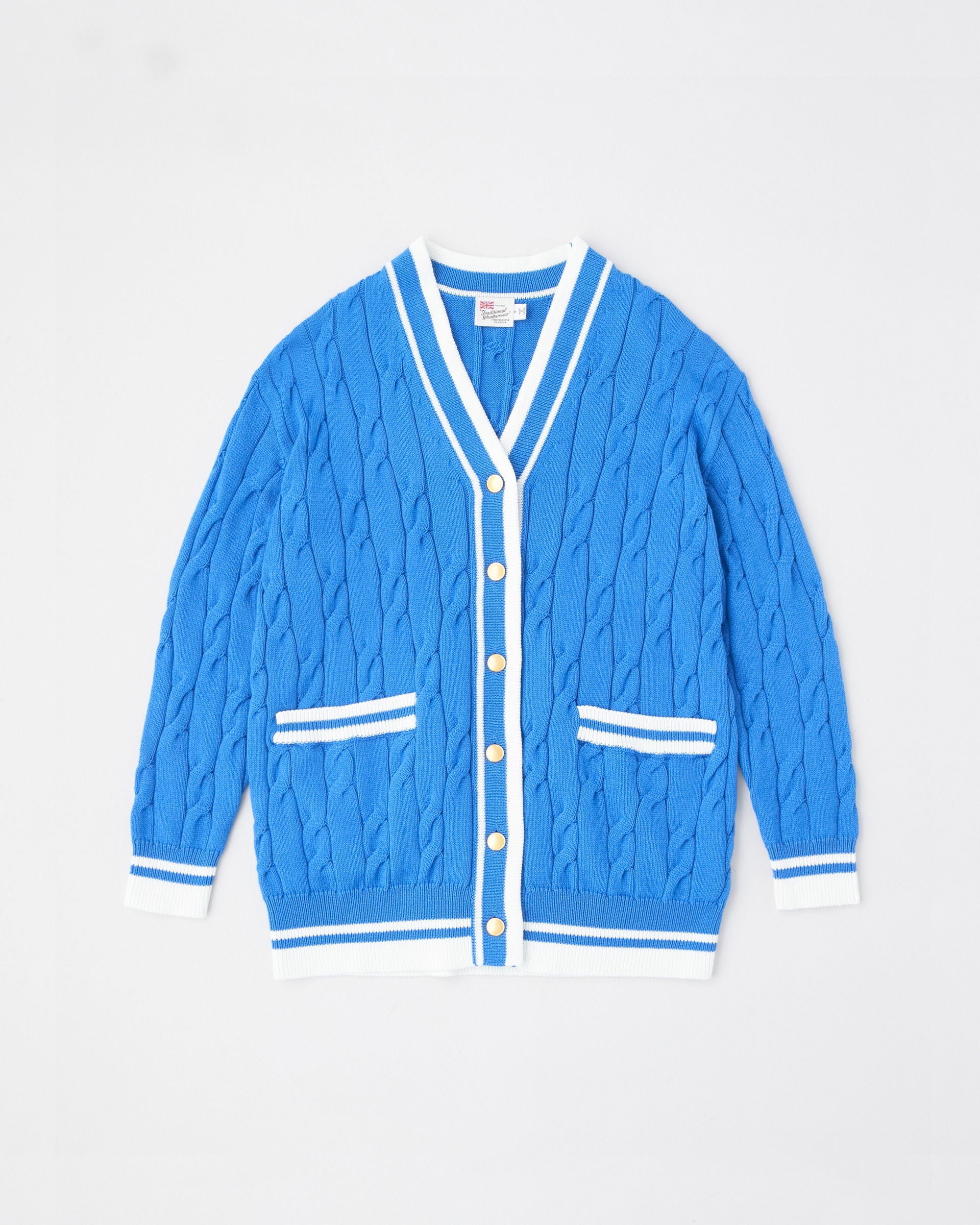 TILDEN V NECK CARDIGAN チルデンVネックカーディガン｜サックス ...