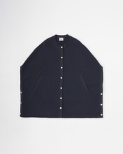FRONT BUTTON PONCHO 詳細画像 ダークネイビー 1