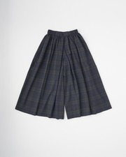 GATHERD VOLUME CULOTTE PANTS 詳細画像 ブラックウォッチ 1