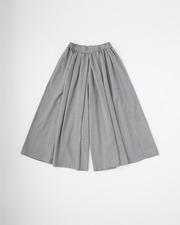 GATHERD VOLUME CULOTTE PANTS 詳細画像 ブラックギンガム 1