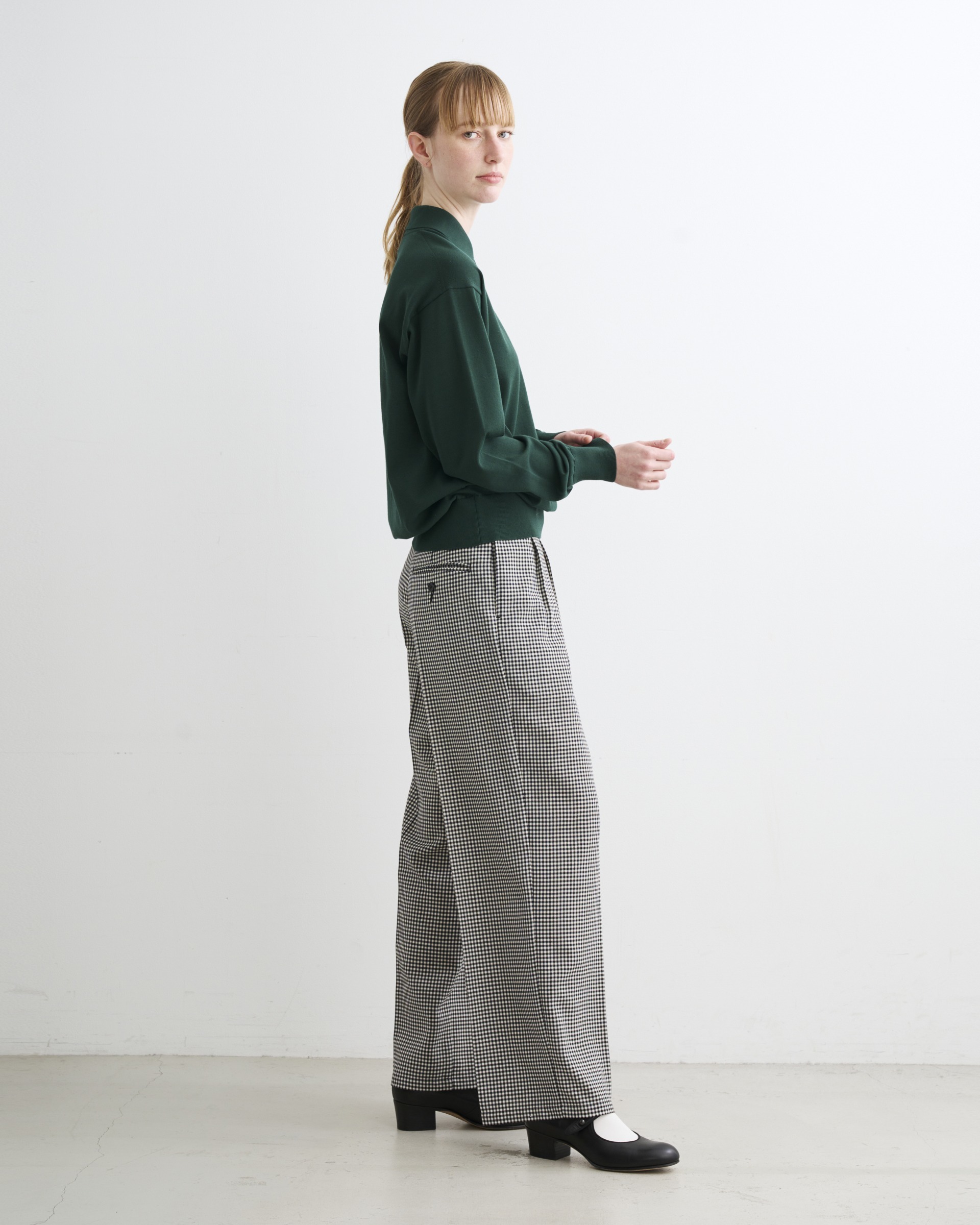 DRESS WIDE STRAIGHT PANTS ワイド ストレートパンツ｜ブラックウォッチ｜ウィメンズ｜パンツ｜Traditional  Weatherwear（トラディショナル ウェザーウェア） 公式通販オンラインストア