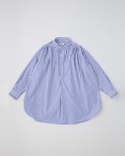 GATHERD FRILL SHIRT 詳細画像 ブルービッグストライプ 1
